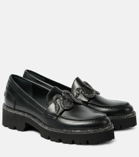 Morgana embellished leather loafers - Rene Caovilla - Modalova
