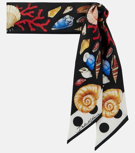 Capri printed silk twill scarf - Dolce&Gabbana - Modalova