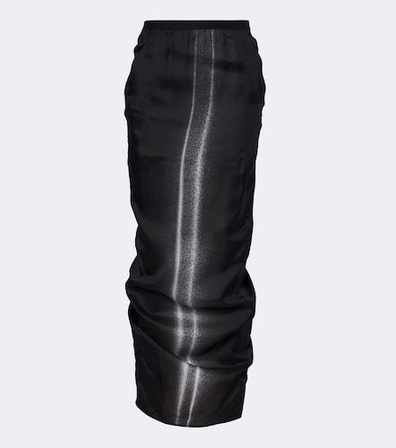 Falda larga Soft Pillar estampada fruncida - Rick Owens - Modalova
