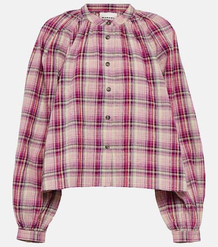 Blandine checked cotton and linen shirt - Marant Etoile - Modalova