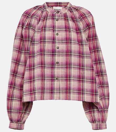 Camicia Blandine in cotone e lino a quadri - Marant Etoile - Modalova