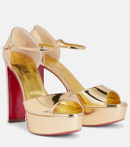 Plateausandalen Sandaloo aus Metallic-Leder - Christian Louboutin - Modalova