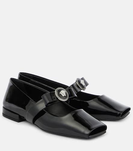 Gianni Ribbon patent leather ballet flats - Versace - Modalova