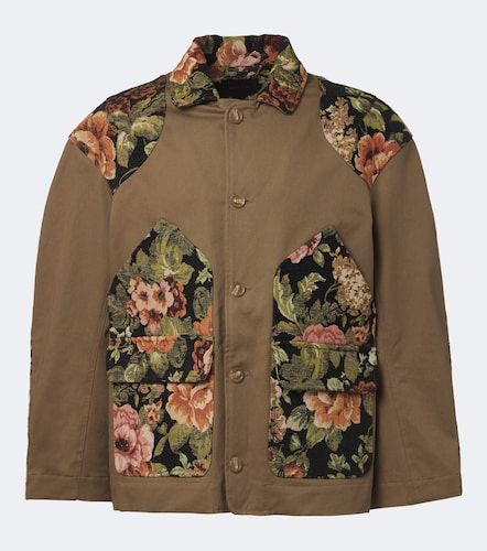 Chaqueta de algodón floral con patchwork - Simone Rocha - Modalova