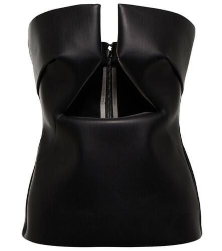 Rick Owens Cutout coated denim top - Rick Owens - Modalova