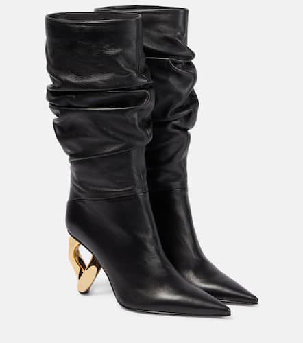 Chain Heel leather knee-high boots - JW Anderson - Modalova