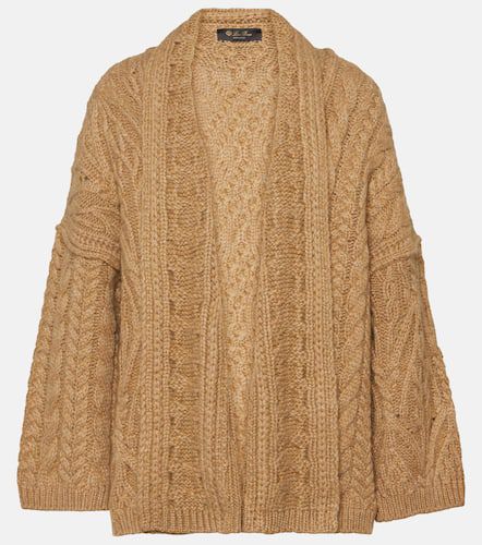 Cable-knit cashmere and mohair cardigan - Loro Piana - Modalova