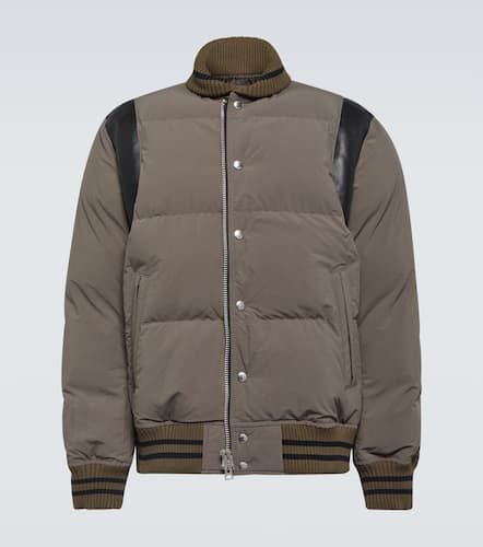 Bomber in tessuto tecnico con pelle - Sacai - Modalova