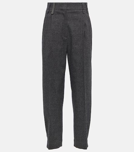 Mid-Rise-Hose aus einem Wollgemisch - Brunello Cucinelli - Modalova