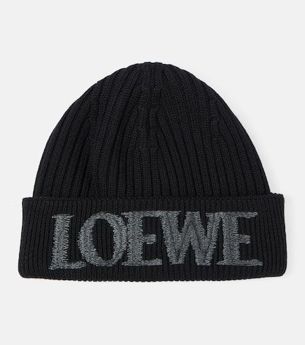 Loewe Logo wool beanie - Loewe - Modalova