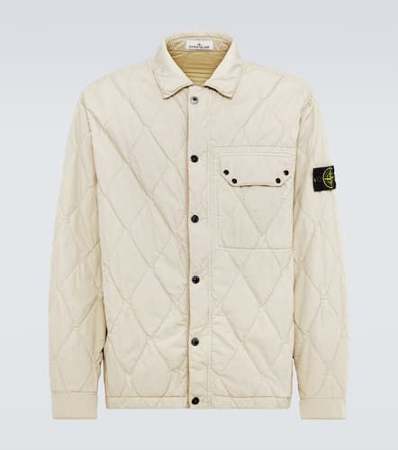 Sobrecamisa acolchada de mezcla de algodón - Stone Island - Modalova