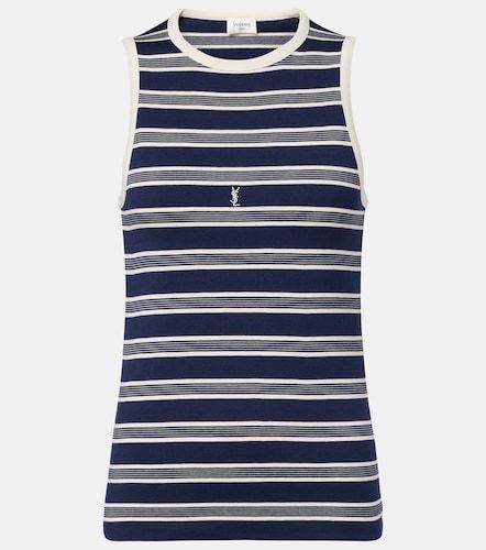 Tank top Cassandre de jersey de algodón - Saint Laurent - Modalova