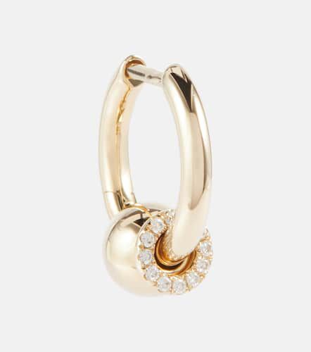 Einzelner Ohrring aus 14kt Gelbgold mit Diamanten - Rainbow K - Modalova