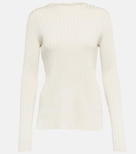 Ash cutout-detail ribbed-knit silk top - The Row - Modalova