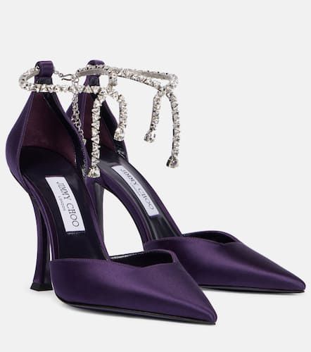 Pumps Stevie 100 aus Satin mit Kristallen - Jimmy Choo - Modalova