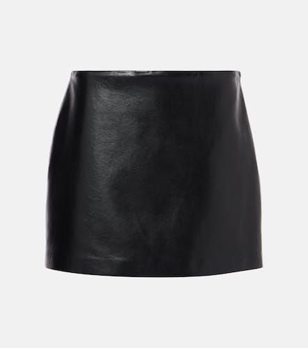 Agda leather-trimmed miniskirt - Agolde - Modalova