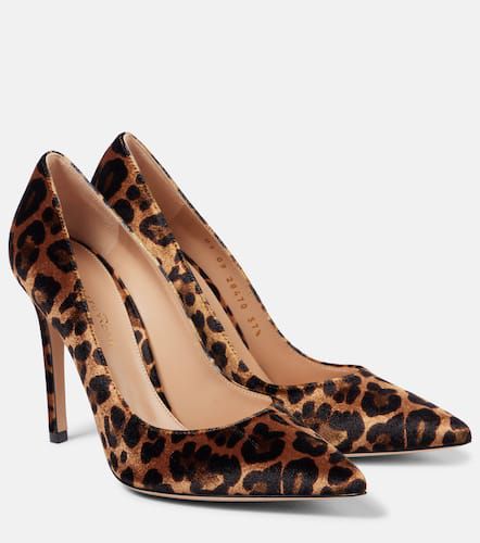 Pumps Gianvito 105 in velluto con stampa - Gianvito Rossi - Modalova