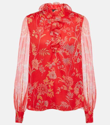 Blusa de seda floral con volantes - Etro - Modalova