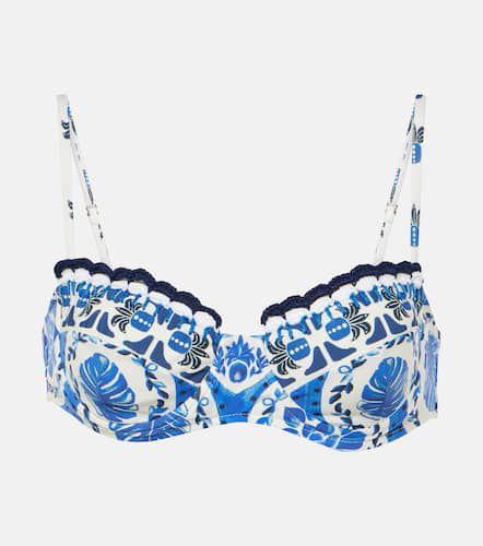 Tile Dream printed bikini top - Farm Rio - Modalova