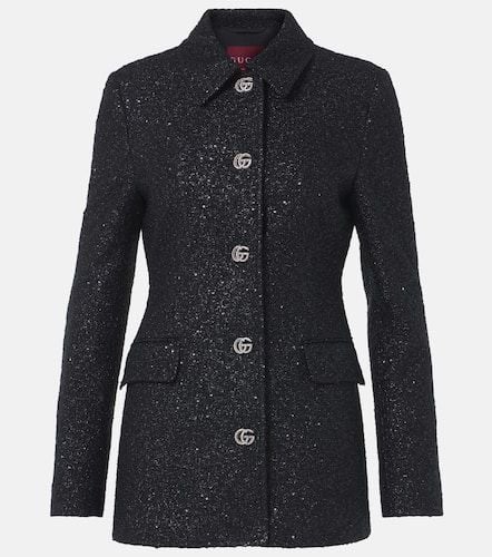 Chaqueta de tweed lamé con GG y lentejuelas - Gucci - Modalova