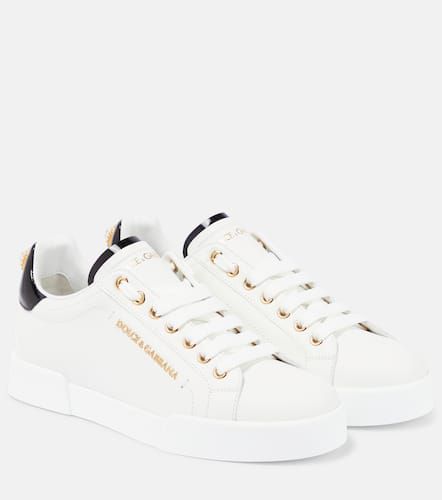 Sneakers Portofino aus Leder - Dolce&Gabbana - Modalova