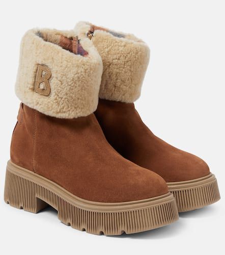 Turin shearling-trimmed suede ankle boots - Bogner - Modalova