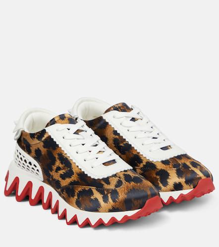 Sneakers Loubishark in raso con pelle - Christian Louboutin - Modalova