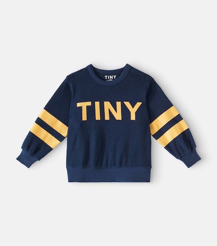 Sudadera de rizo de algodón a rayas con logo - Tinycottons - Modalova
