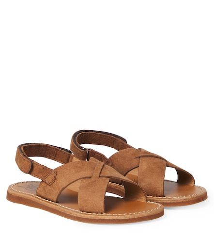 Plage-Stitch Cross suede sandals - Pom d'Api - Modalova