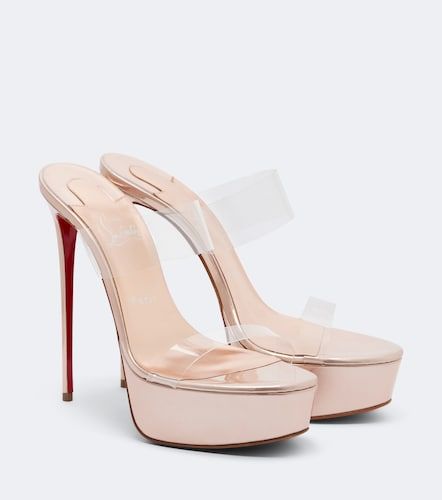 Just Nothing leather platform mules - Christian Louboutin - Modalova