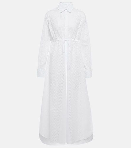 AlaÃ¯a Broderie anglaise cotton midi dress - Alaia - Modalova