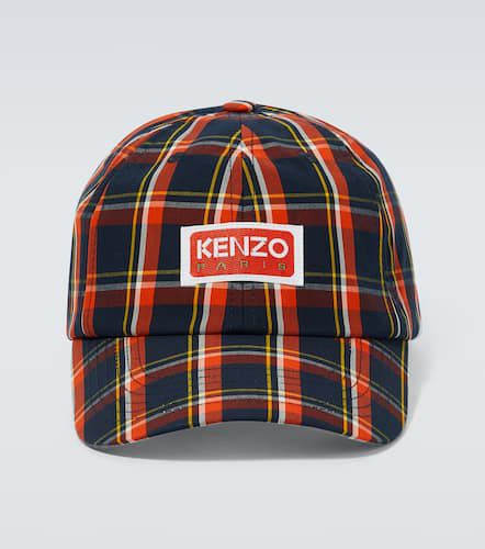 Gorra de algodón a cuadros con logo - Kenzo - Modalova