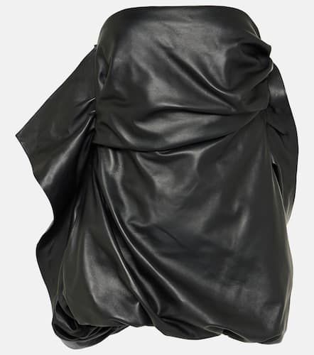 Strapless leather minidress - The Attico - Modalova