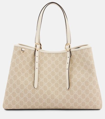 Tote GG Emblem Medium mit Leder - Gucci - Modalova