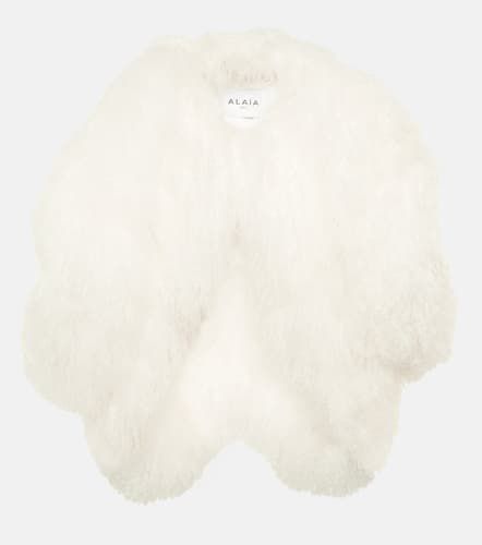 Alaïa Giacca cropped in shearling - Alaia - Modalova