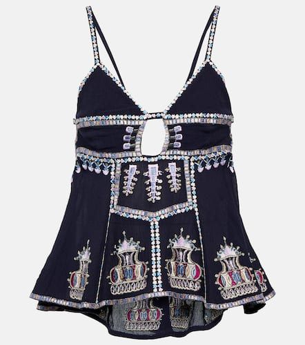 Top lencero mezcla de algodón bordado - Isabel Marant - Modalova