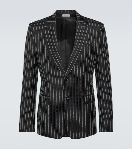 Pinstripe wool suit jacket - Alexander McQueen - Modalova