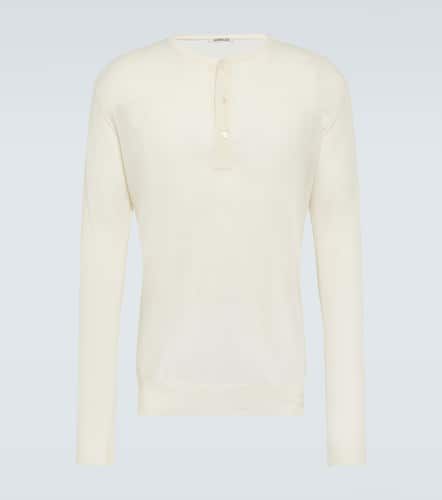 Camiseta Henley de lana y seda - Auralee - Modalova
