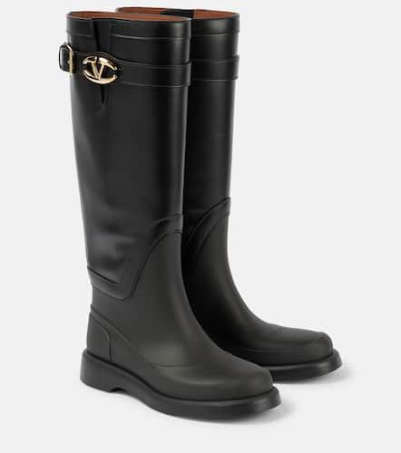 Botas altas VLogo Bold de piel - Valentino Garavani - Modalova