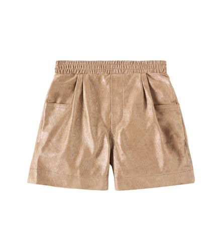 Shorts Ronie de piel metalizada - Donsje - Modalova