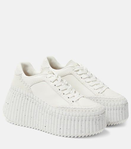 ChloÃ© Nama leather platform sneakers - Chloe - Modalova