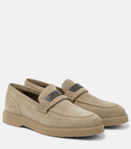 Loafers Monili aus Veloursleder - Brunello Cucinelli - Modalova