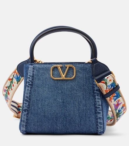 Alltime Small denim tote bag - Valentino Garavani - Modalova