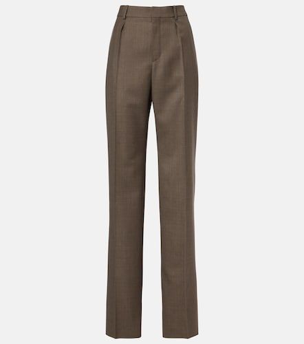 Pantalones rectos de lana - Saint Laurent - Modalova