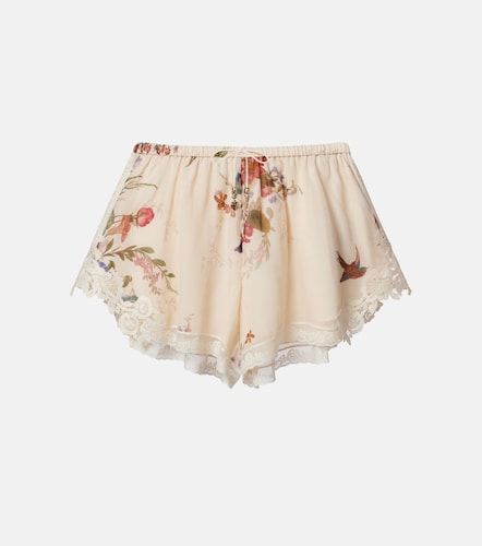 Shorts Patience de algodón y seda - Zimmermann - Modalova