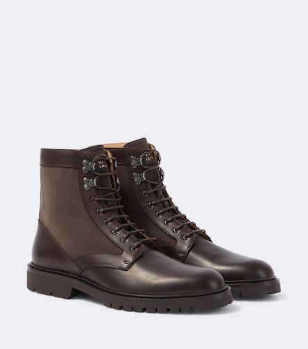 Stivali stringati in pelle - Brunello Cucinelli - Modalova