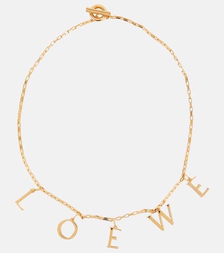 Collar de plata de ley con logo - Loewe - Modalova