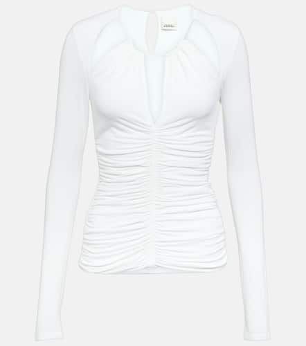 Levona cutout ruched jersey top - Isabel Marant - Modalova