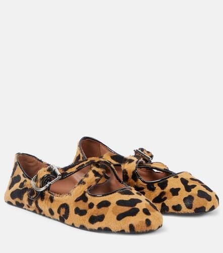 AlaÃ¯a Leopard-print ballet flats - Alaia - Modalova