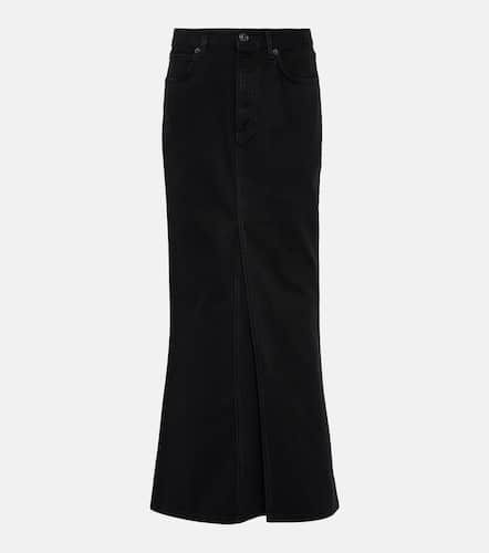 Mid-rise denim maxi skirt - Balenciaga - Modalova